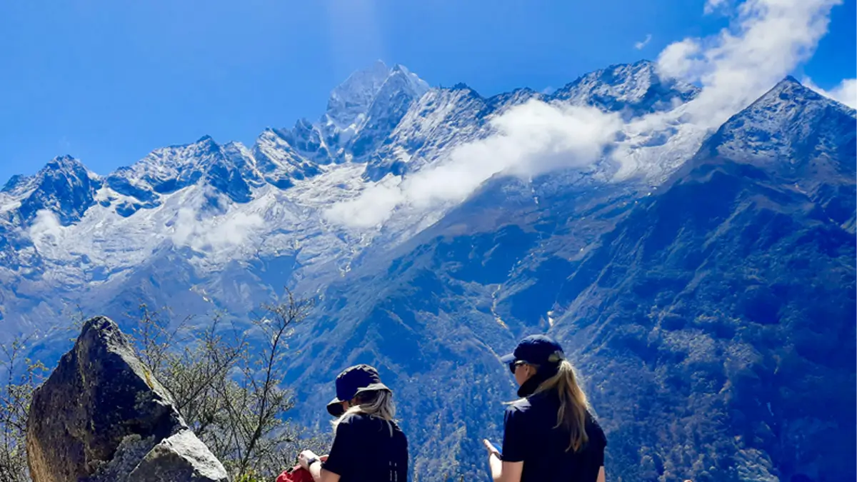 mountain view including ama dablam view near by everest view hotel