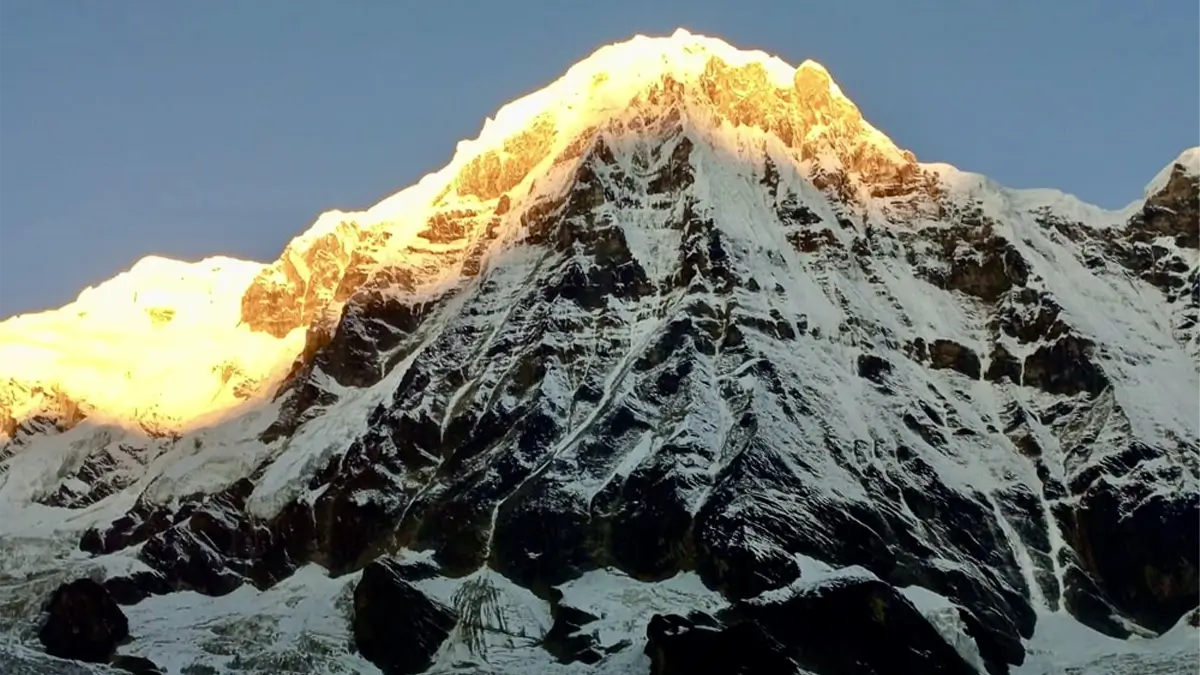 annapurna I 8091m, the view from ABC base camp nepal
