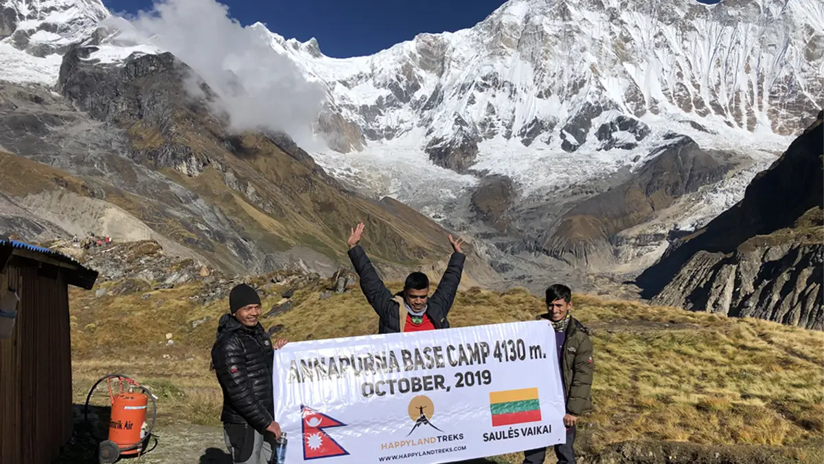 Annapurna base camp in nepal