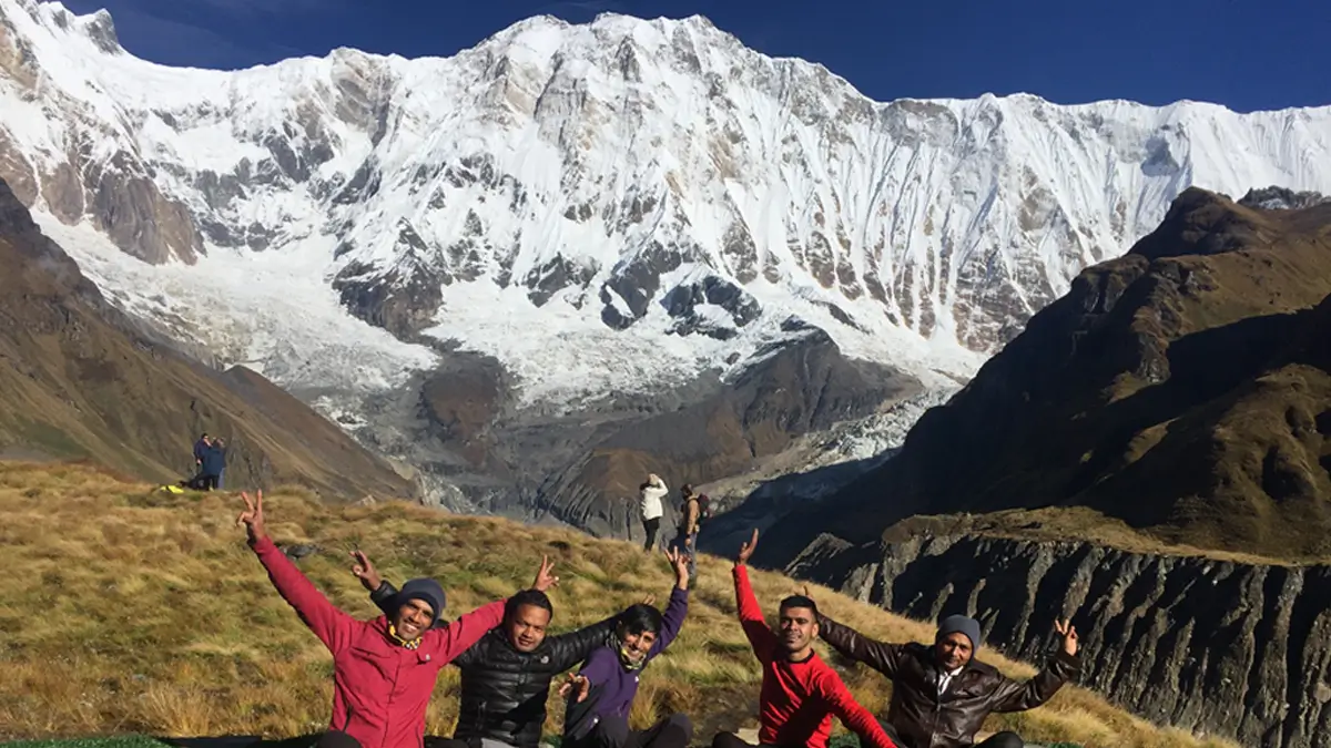 annapurna base camp view of annapurna i nepal