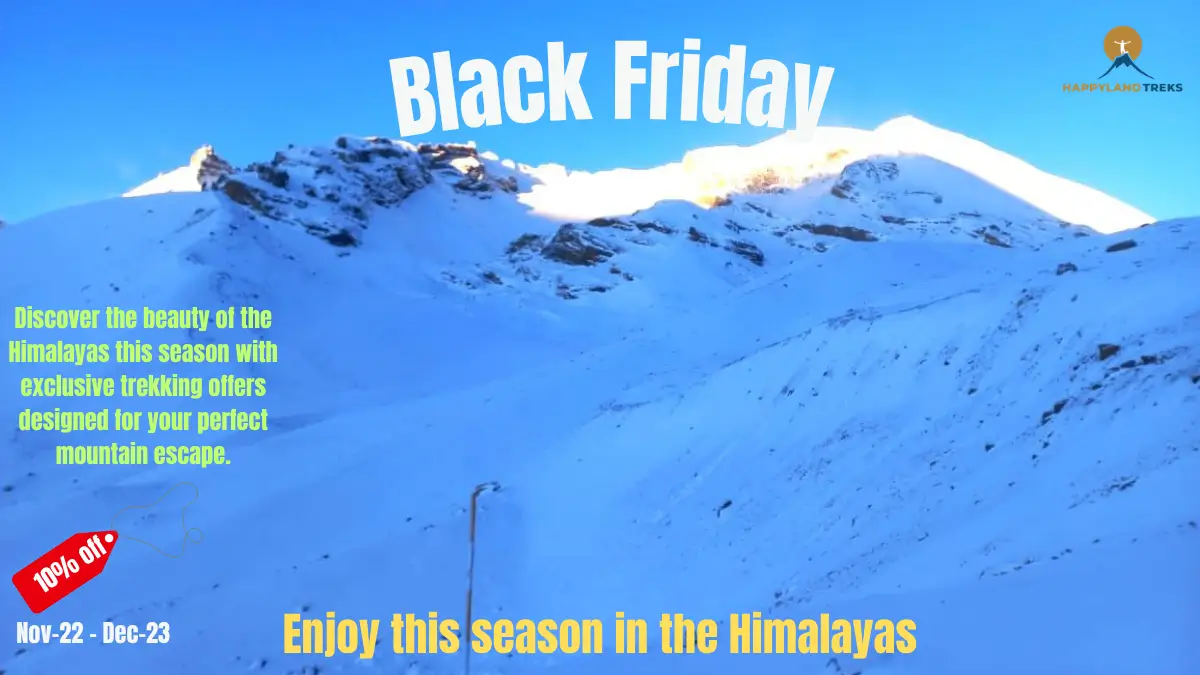 Black Friday trekking in the Himalayas in Nepal Annapurna Circuit