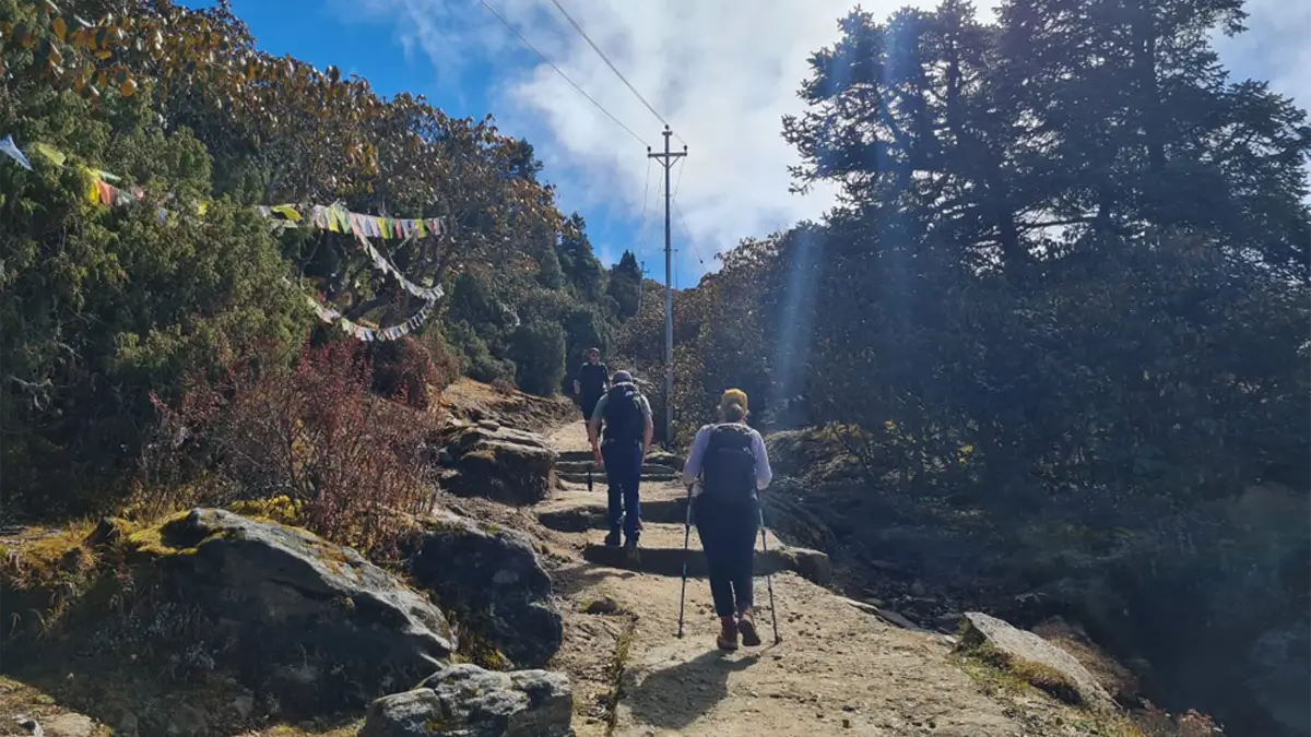 cholangpati to lauribana walking trail langtang gosaikunda lake trek in Nepal