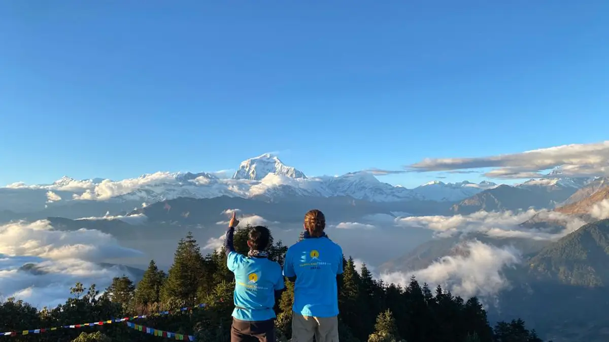 mt dhaulagiri view from poon hill annapurna