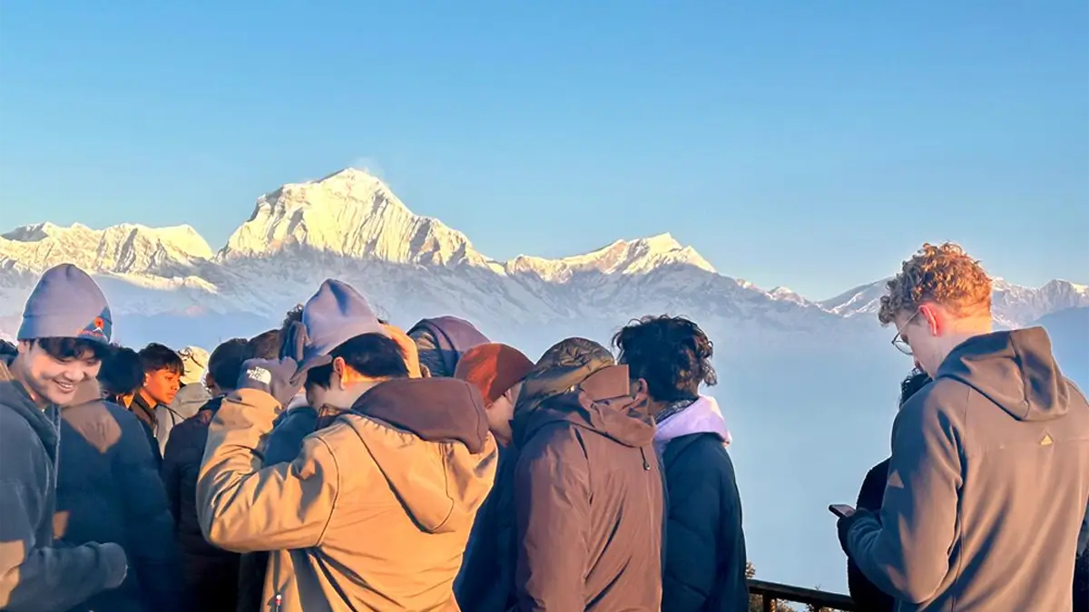 mount dhaulagiri view from poon hill annapurna