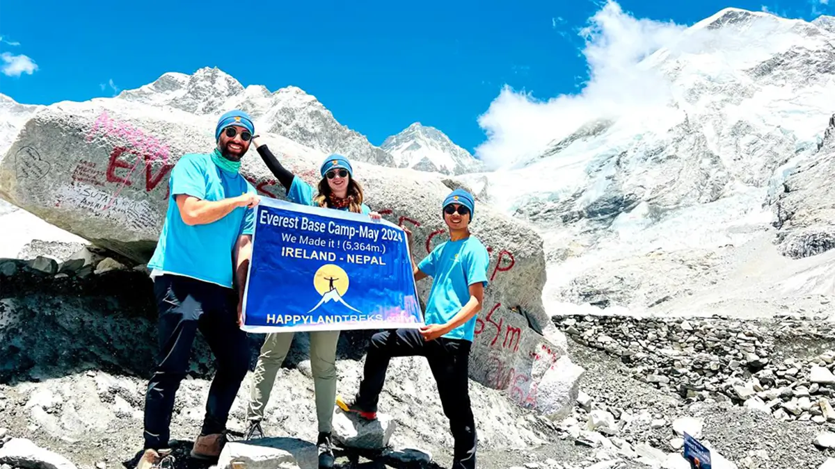 Best treks in Nepal Everest base camp 5,364m.