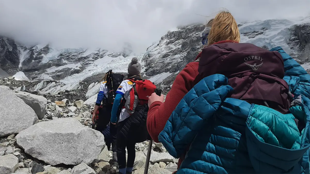 our irish group at the everest base camp nepal