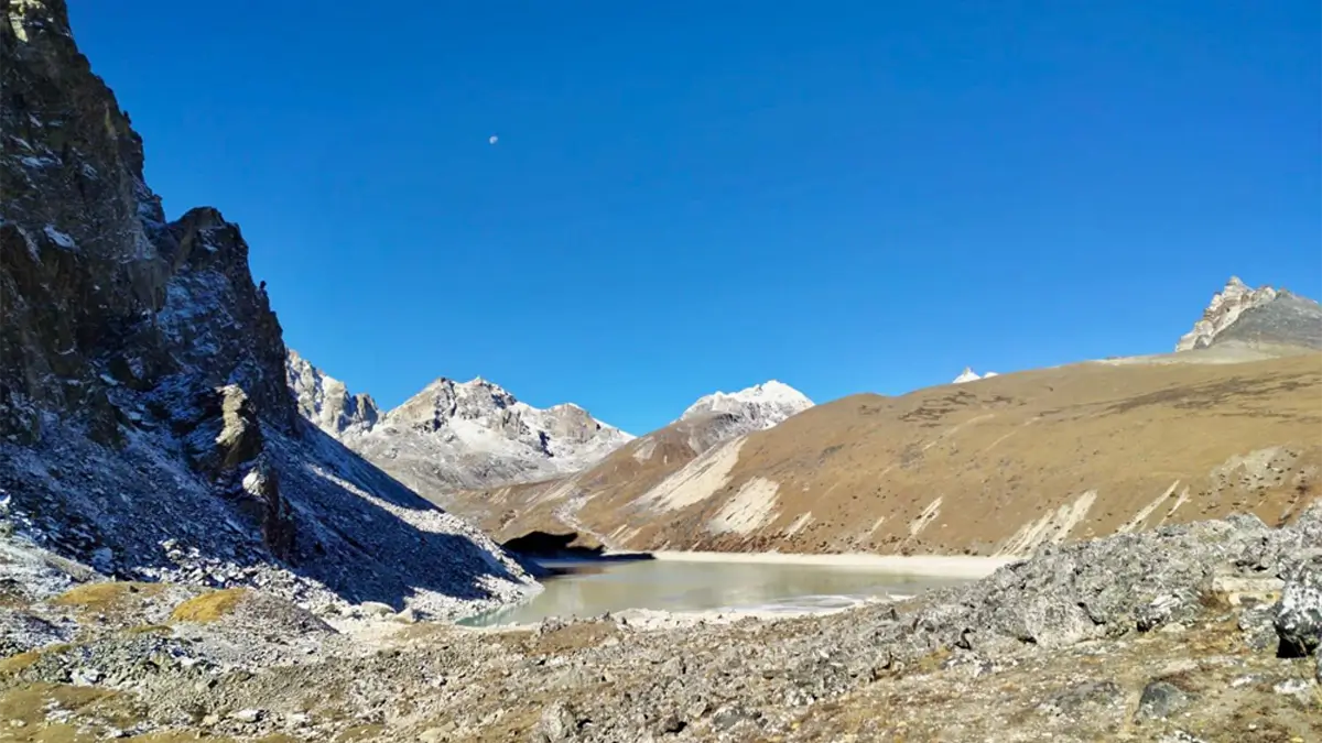 gokyo lake in the khumbu region of nepal