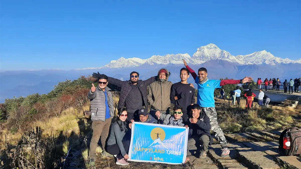 himalaya mountain view from poon hill 3210m