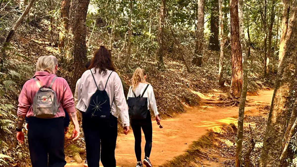 walking in the nagarjun jamacho hiking