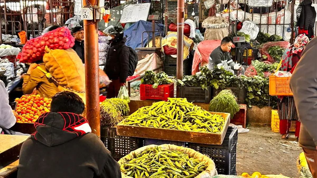 fruits and vegetable market in Kathmandu Nepal