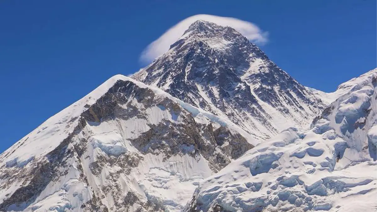 The highest peak in the world, mt. Everest