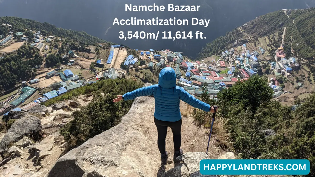 acclimatization day at Namche Bazaar 3540m for Everest base camp trek