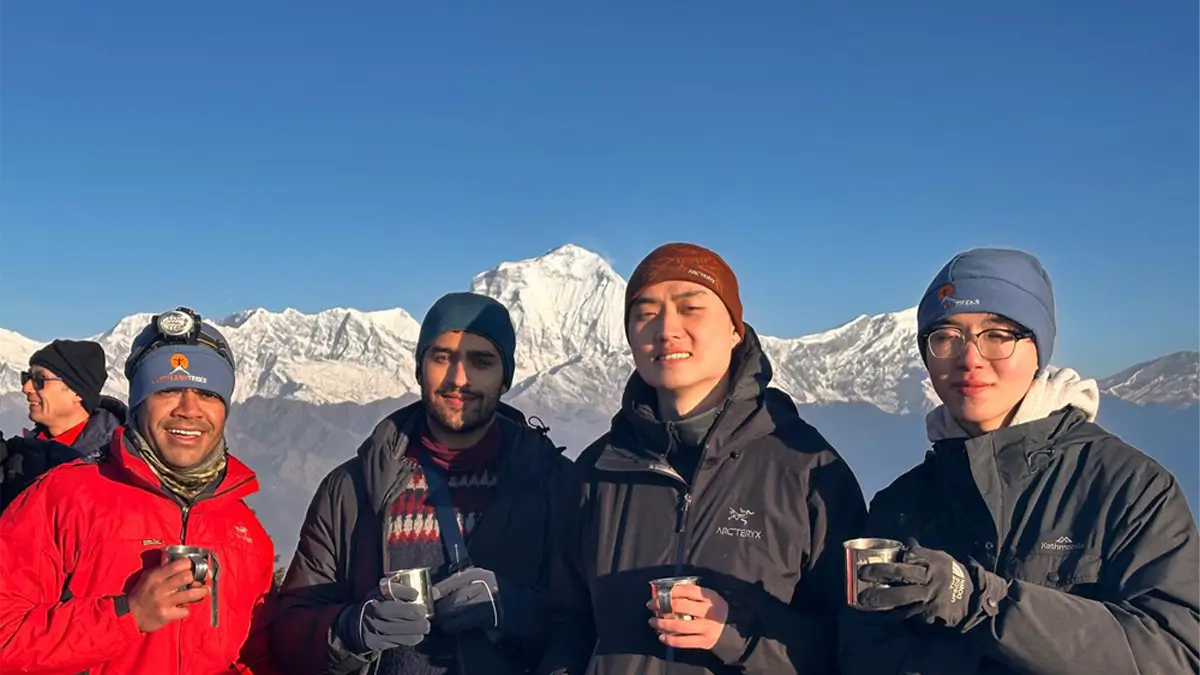 annapurna mountain view from poon hill