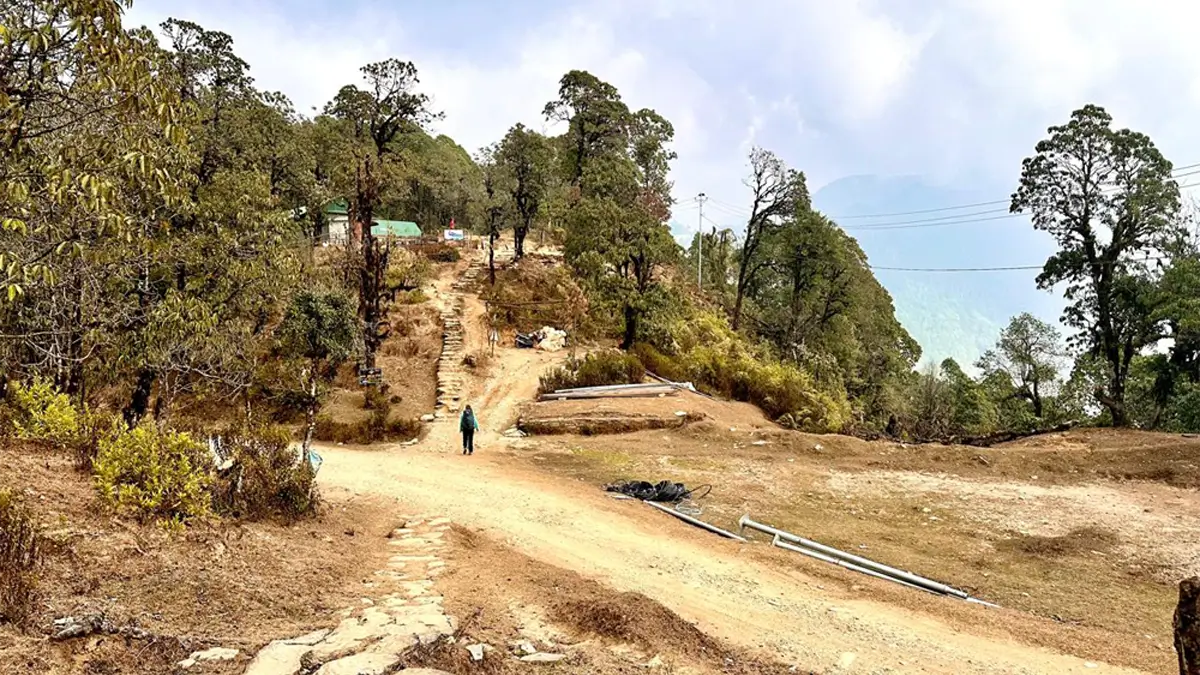 trekking trail from pothana to pritam deurali annapurna trek