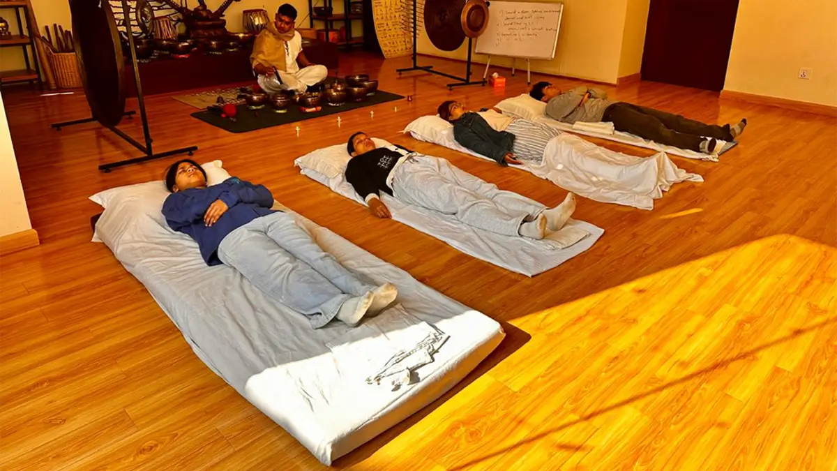 singing bowls healing in thamel kathmandu Nepal