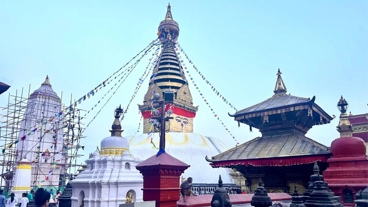 swoyambhunath stupa in Kathmandu Nepal