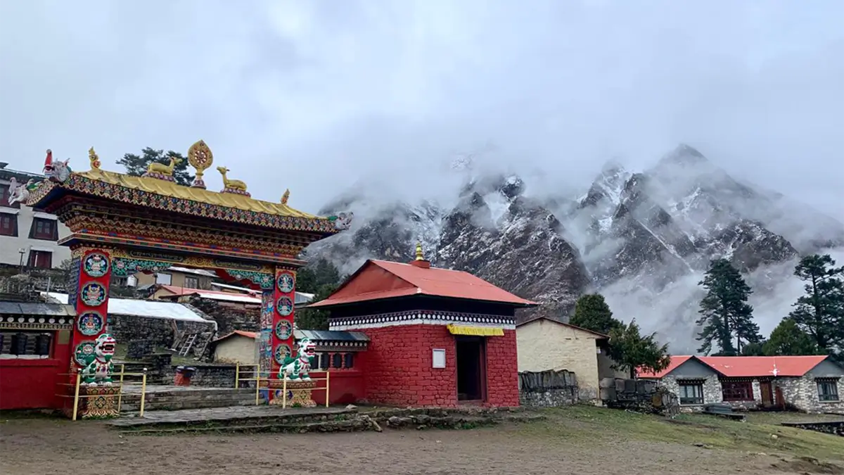 tengboche monastery in the everest khumbu region of Nepal