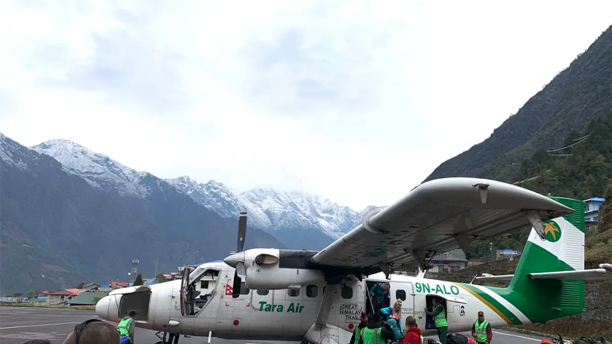 Tenzing hillary airport in Lukla Nepal